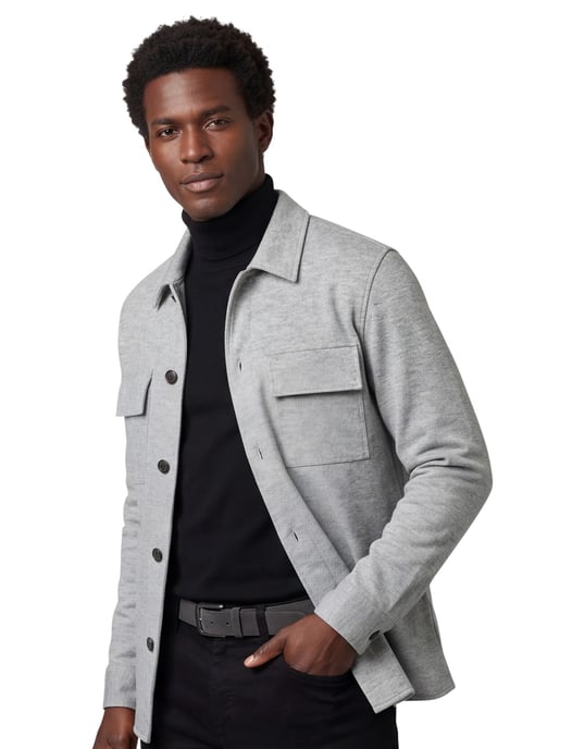 grijs overshirt Profuomo Cutaway Grey - Image 1