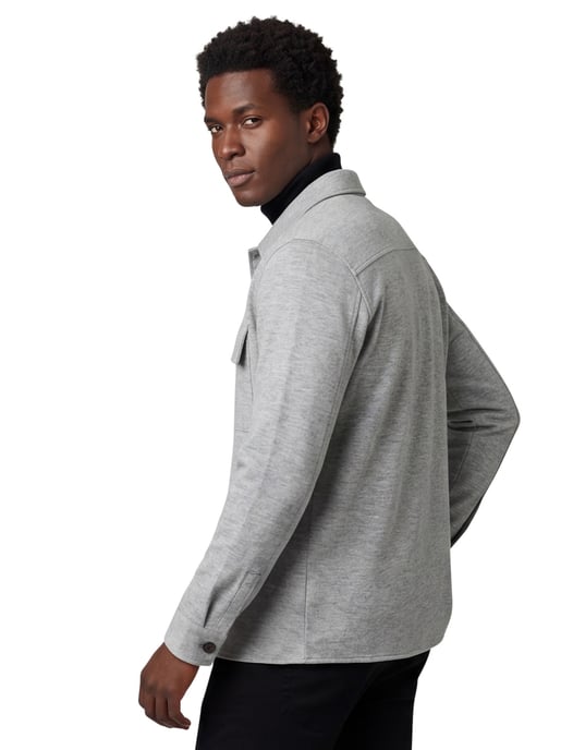 grijs overshirt Profuomo Cutaway Grey - Image 2