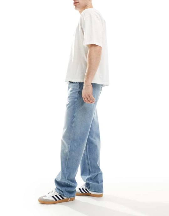 Calvin Klein Jeans 90-tals ikon raka jeans i medtvätt - Image 3