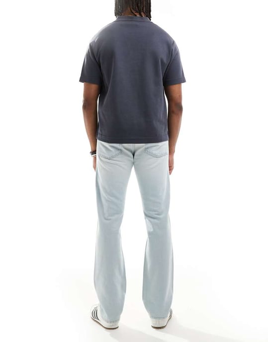Calvin Klein Jeans standard rak jeans i solblekt tvätt - Image 3