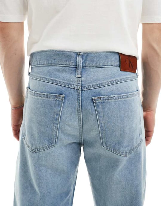 Calvin Klein Jeans 90-tals ikon raka jeans i medtvätt - Image 4