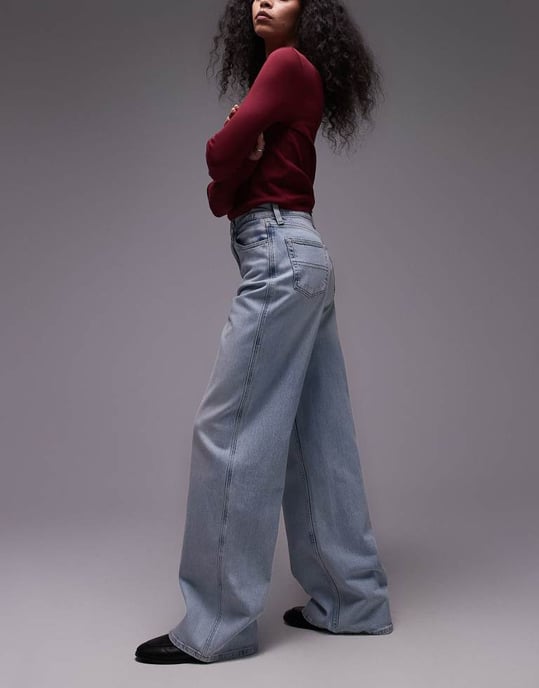 Tommy Jeans Claire hög midja vida jeans i ultralätt - Image 3