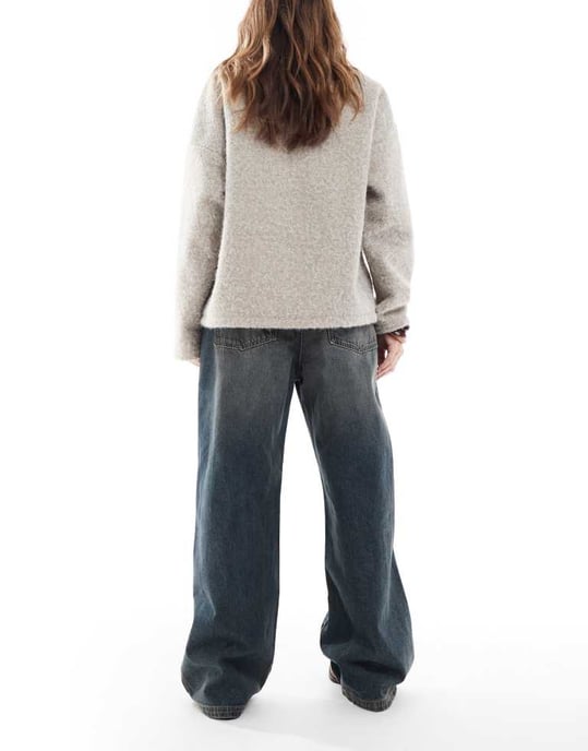 Cotton On super baggy lågt skurna jeans i rostblå - Image 3