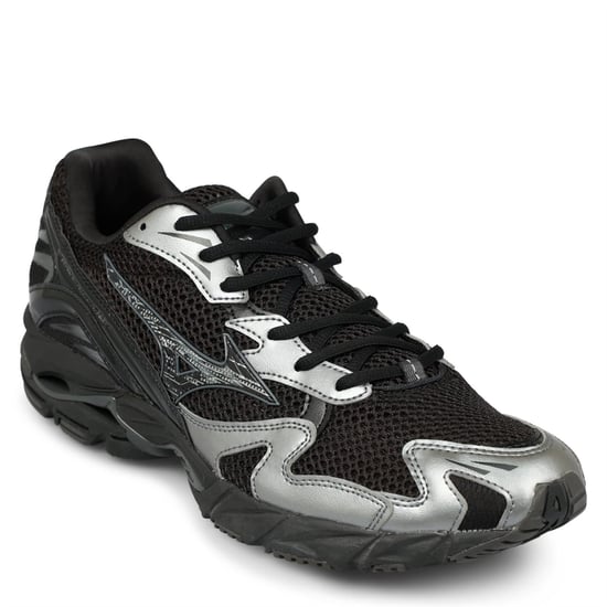Men's Mizuno Wave Rider 10 in Black - Image 3
