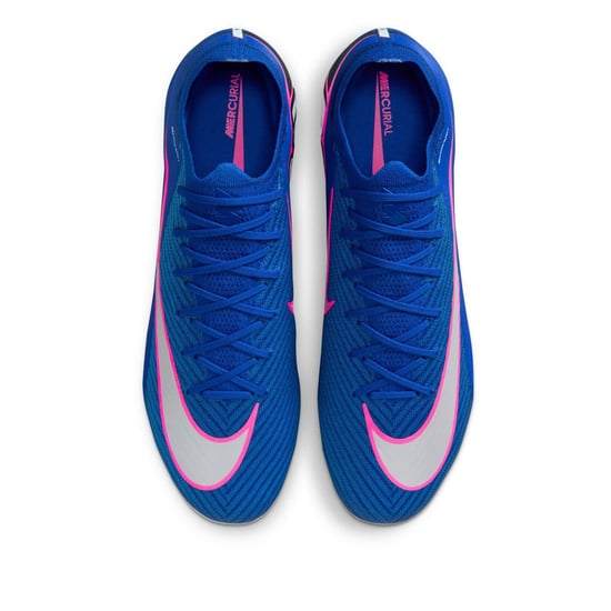 Men's Nike Zoom Vapor 16 Elite Low Top Sneakers in Racer Blue/Wh - Image 6