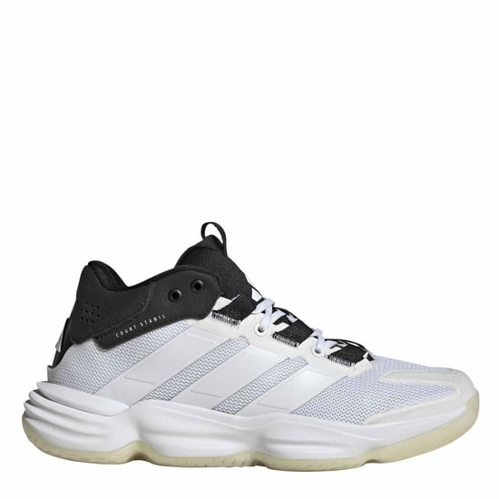 Women's adidas Courtstabil Walking Shoes with Lace-Up Closure in wht/wht/Cblack - Image 1