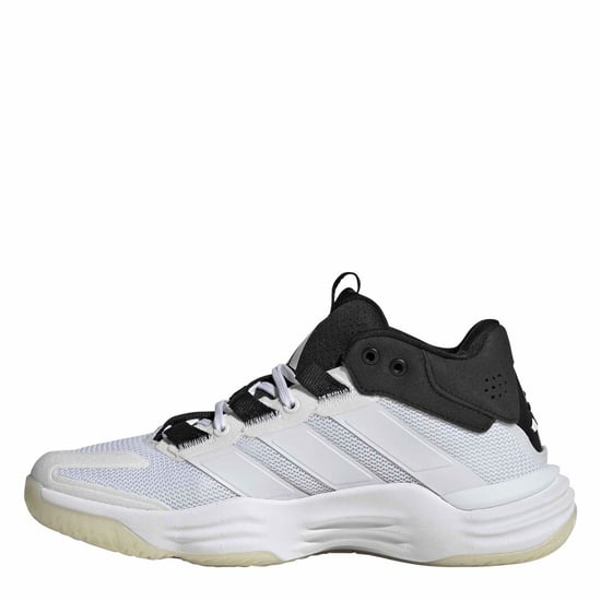 Women's adidas Courtstabil Walking Shoes with Lace-Up Closure in wht/wht/Cblack - Image 2