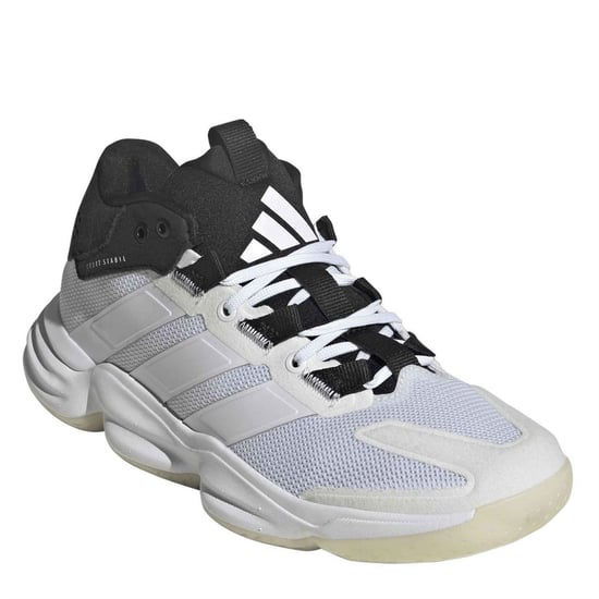 Women's adidas Courtstabil Walking Shoes with Lace-Up Closure in wht/wht/Cblack - Image 3
