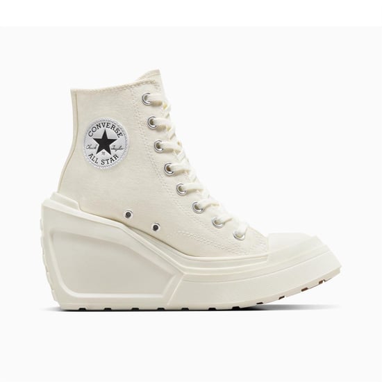 Women's Converse Chuck 70 De Luxe Wedge Heeled Trainers in 286-Egret/Bla - Image 1