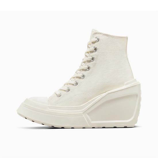 Women's Converse Chuck 70 De Luxe Wedge Heeled Trainers in 286-Egret/Bla - Image 2