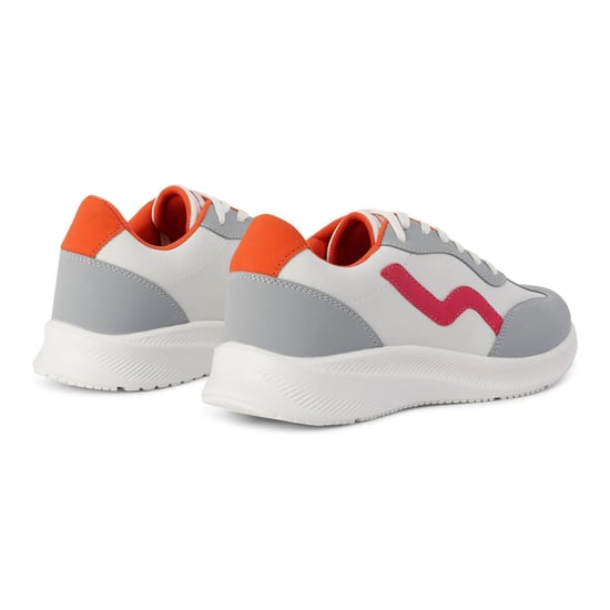 Women's Regatta Ladymarinere Low Top Lace-Up Sneakers in SnwWht/PnkPt - Image 3
