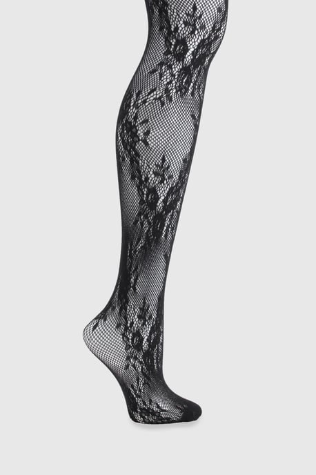 Plus Lace Detail Tights - Image 2