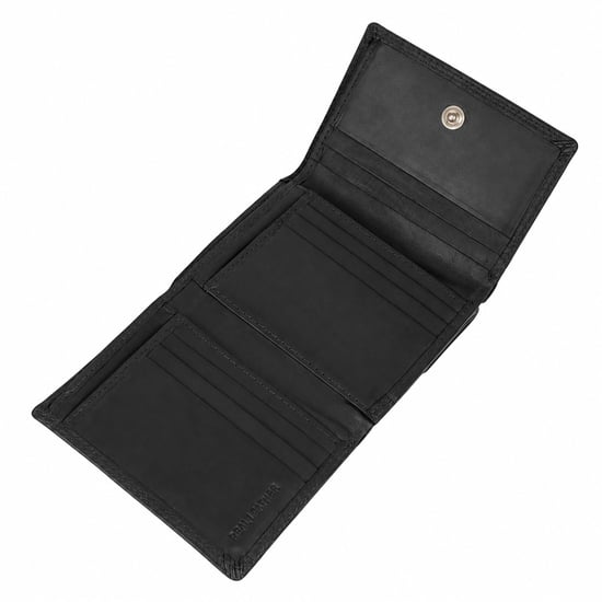 Women’s Small Leather Purse RFID Card Coin Wallet in Black - Image 6