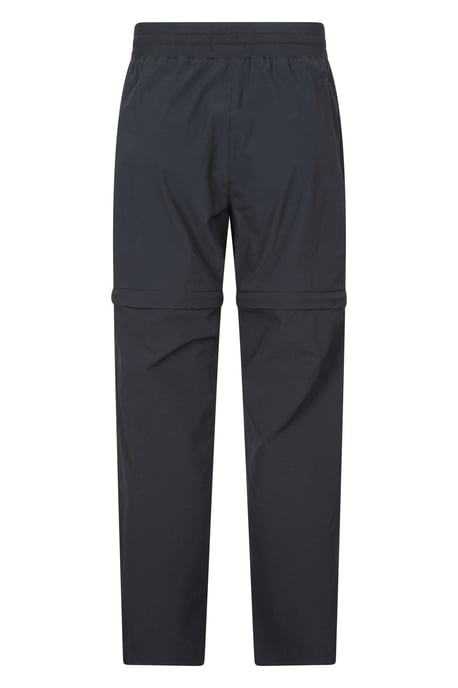 'Explorer' Women's Shorter Zip Off Trouser Lightweight Hiking Convertible Pants Black - Image 3