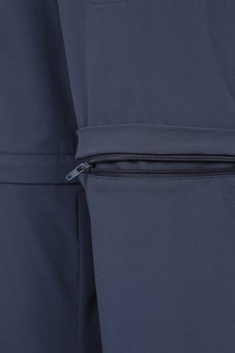 'Explorer' Women's Shorter Zip Off Trouser Lightweight Hiking Convertible Pants Navy - Image 5
