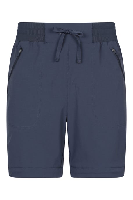 'Explorer' Women's Shorter Zip Off Trouser Lightweight Hiking Convertible Pants Navy - Image 6