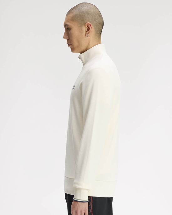Regular Fit Long Sleeve Logo Detail Sweatshirt in White - Image 2