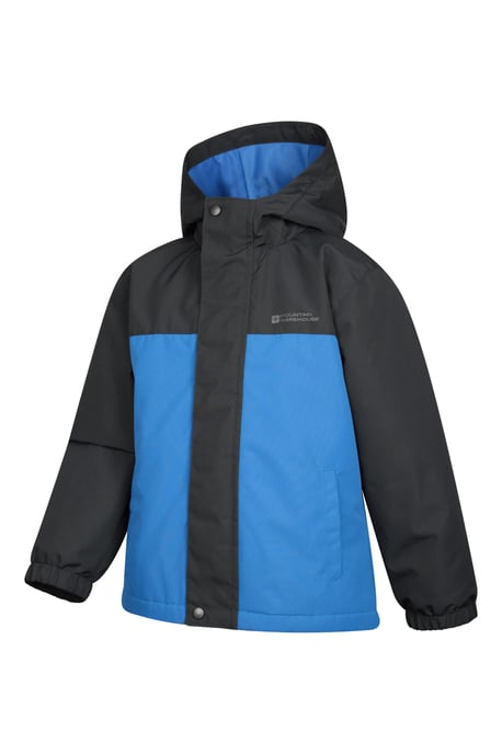 'Polar Zone' Kids Ski Jacket and Pants Set Hooded Water Resistant Winter Outfit Navy - Image 6