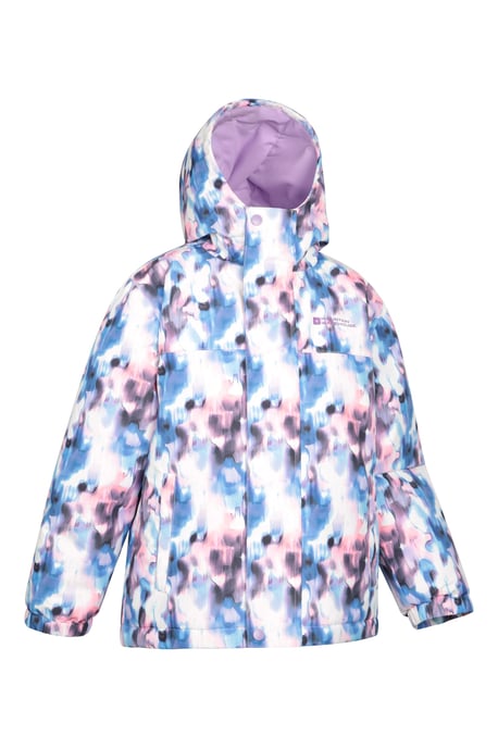 'Polar Zone' Kids Ski Jacket and Pants Set Hooded Water Resistant Winter Outfit Purple - Image 4