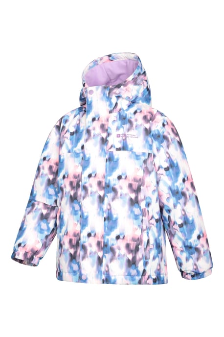 'Polar Zone' Kids Ski Jacket and Pants Set Hooded Water Resistant Winter Outfit Purple - Image 6