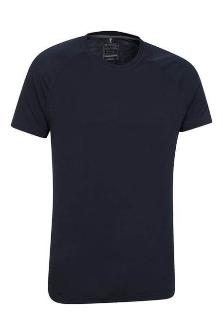 Men's Active T-Shirt Quick Dry Breathable Comfy Sports Tee Navy - Image 2