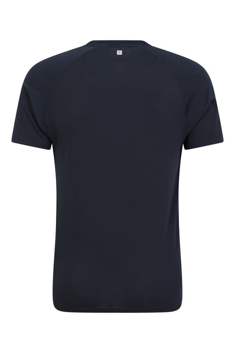 Men's Active T-Shirt Quick Dry Breathable Comfy Sports Tee Navy - Image 3