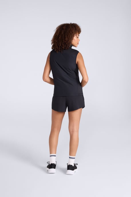 Women's Active Gilet Lightweight Fitted With Zipped Pockets Warm Layering Vest Black - Image 5