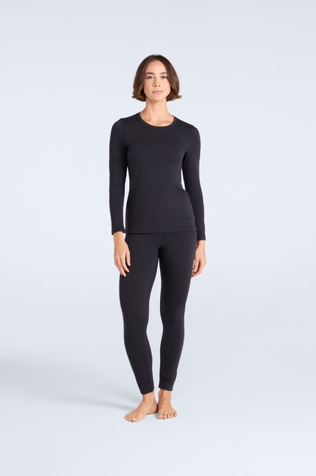 'Blaze' Women's Thermal Leggings Warm Cosy Base Layer Bottoms Black - Image 3