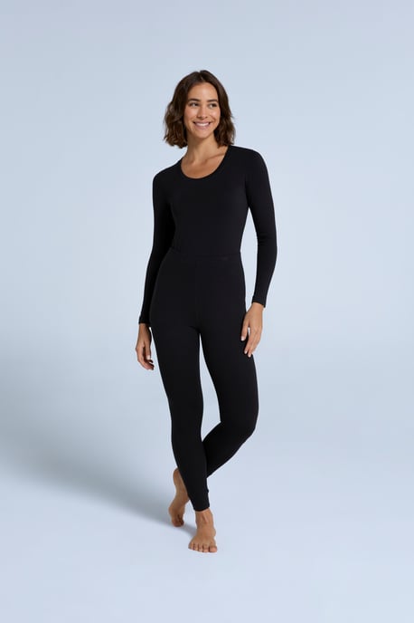 'Blaze' Women's Thermal Leggings Warm Cosy Base Layer Bottoms Black - Image 4