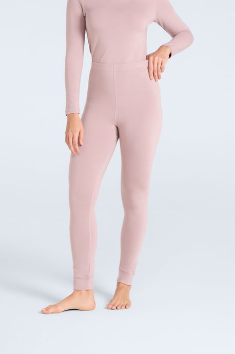 'Blaze' Women's Thermal Leggings Warm Cosy Base Layer Bottoms Taupe - Image 1