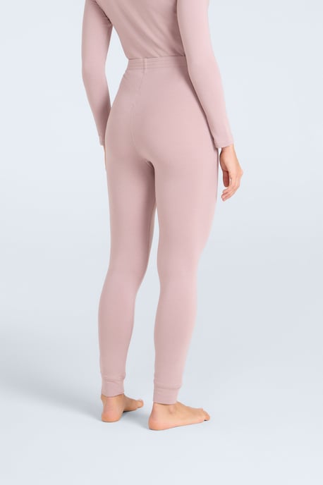 'Blaze' Women's Thermal Leggings Warm Cosy Base Layer Bottoms Taupe - Image 3