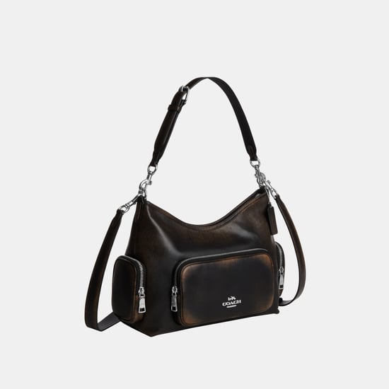 Laurel Shoulder Bag With Pockets In Loved Leather - Image 2