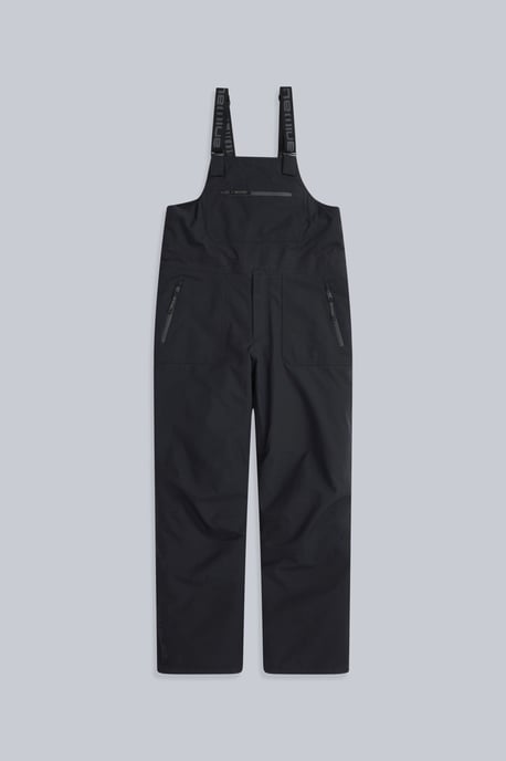 'Powder' Men's Waterproof Bib Front Ski Pants Fleece Lined Snowboard Trouser Black - Image 6