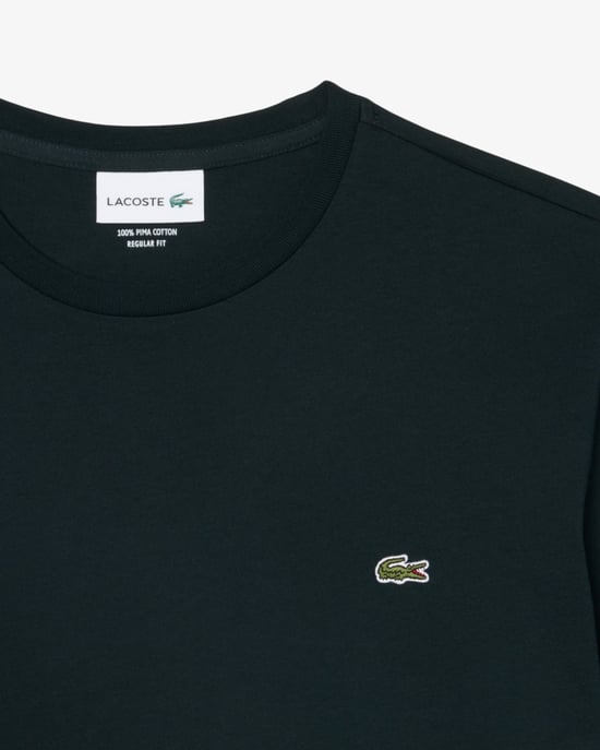 Short Sleeve Logo Detail T-Shirt in Dark Grey - Image 2