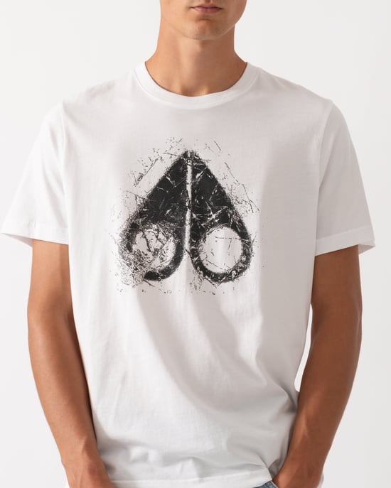 Slim Fit Short Sleeve Logo Detail T-Shirt in White - Image 4