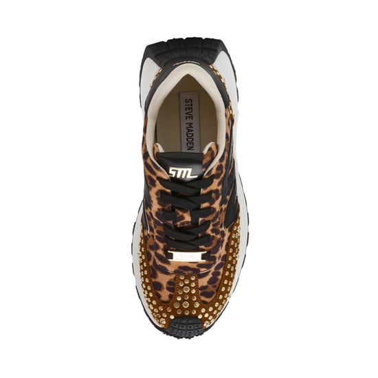 Women's Steve Madden Supercampo S Leopard Walking Sneakers in LEOP MULTI - Image 5