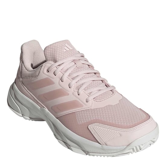 Women's adidas Courtjam Low Top Walking Sneakers in Wonqua/Crywht - Image 3