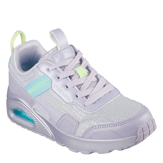 Girls Skechers Uno Low Top Trainers in Lavender - Image 1