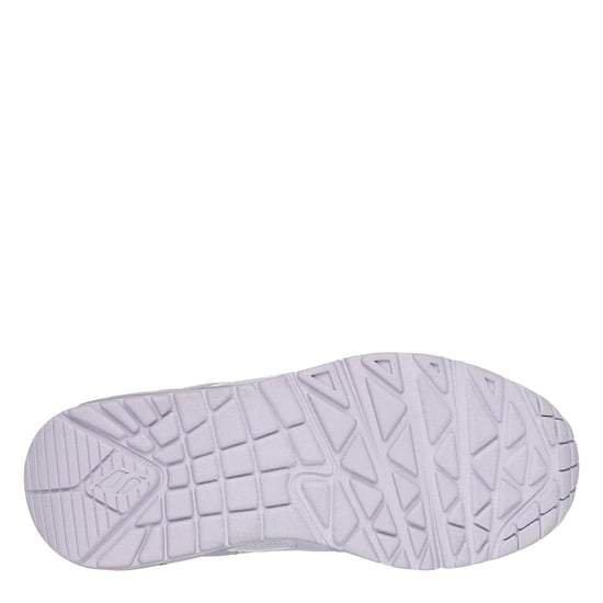 Girls Skechers Uno Low Top Trainers in Lavender - Image 4