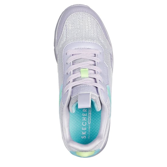 Girls Skechers Uno Low Top Trainers in Lavender - Image 5