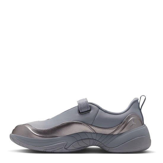 Women's Air Jordan Point Canvas Low Top Sneakers in Mtlc Silver - Image 2