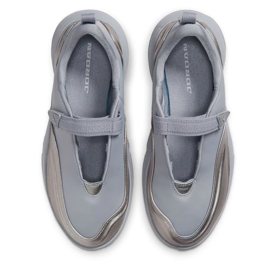 Women's Air Jordan Point Canvas Low Top Sneakers in Mtlc Silver - Image 5