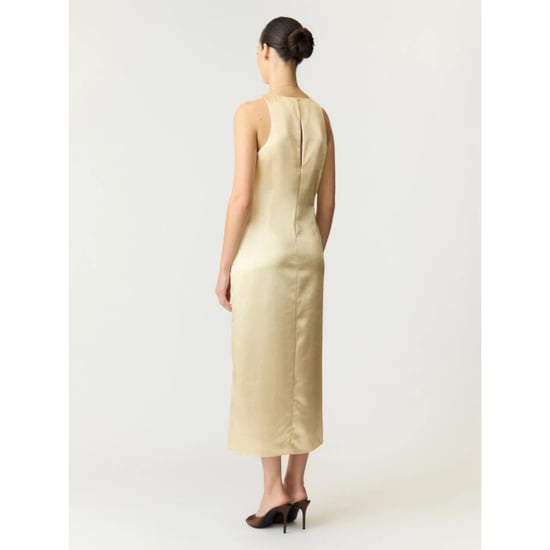 YAS Orchida satin long dress s. show anise flower - Image 3