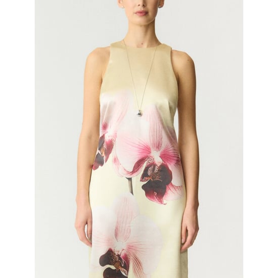 YAS Orchida satin long dress s. show anise flower - Image 4
