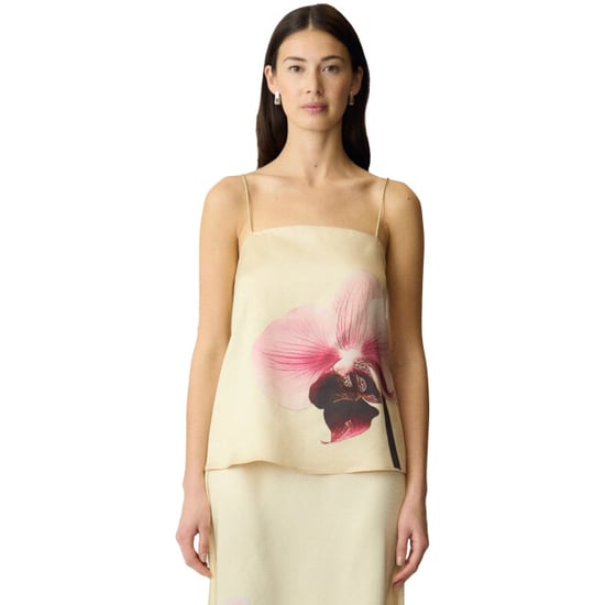 YAS Orchida satin singlet top s. show anise flowe - Image 3
