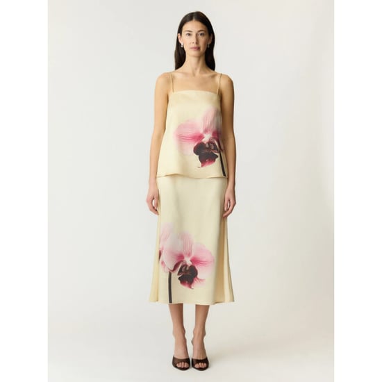 YAS Orchida satin singlet top s. show anise flowe - Image 4