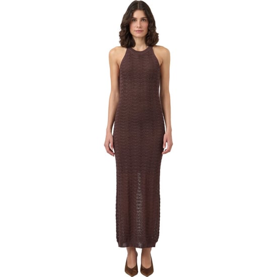 YAS Isabel sl long knit dress fest coffee bean - Image 1