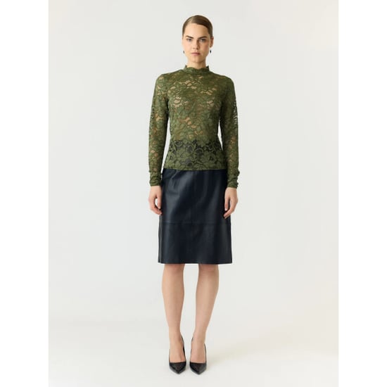 YAS Lacey ls lace top s. noos sphagnum - Image 4
