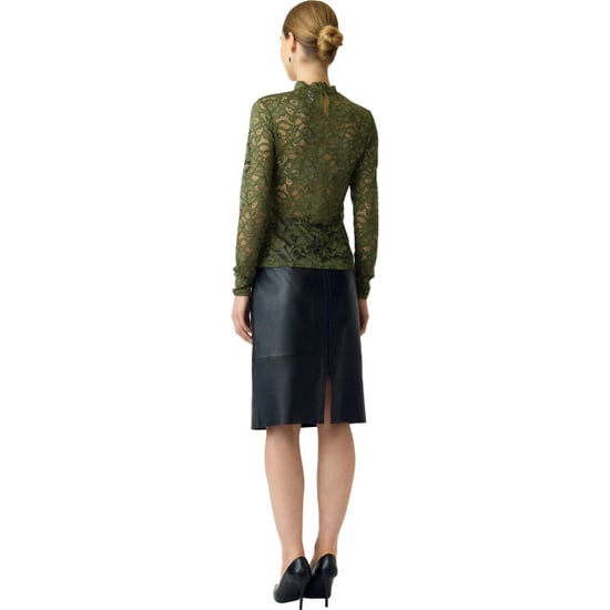 YAS Lacey ls lace top s. noos sphagnum - Image 6