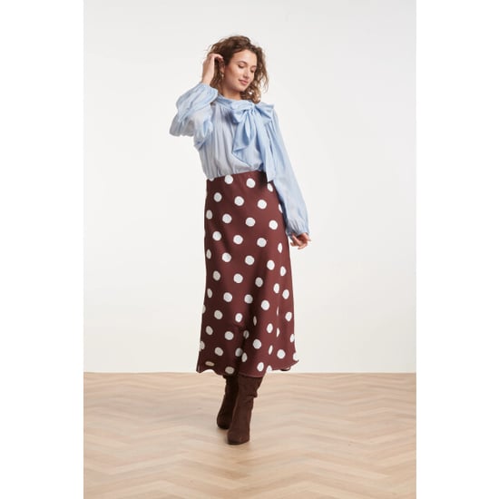 Smashed Lemon Blouse van soepelvallende stof met strikdetail | - Image 5
